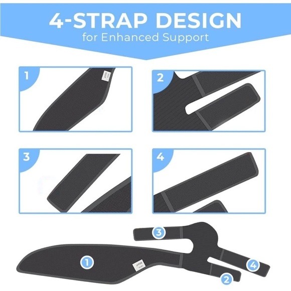 Brand New AFO Foot Drop Ankle Brace Black Neoprene Right Foot Walking Support - Picture 11 of 13